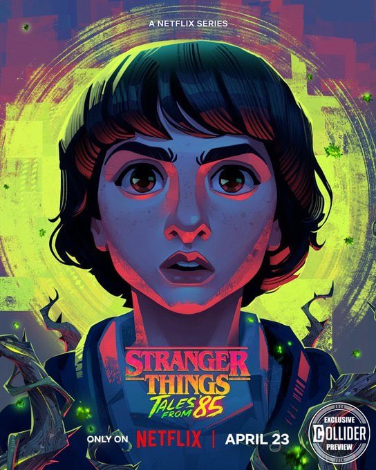 AppirikusP's tweet photo. First character posters for ‘STRANGER THINGS: TALES FROM '85’

The animated series follows the Hawkins group on an adventure set between Seasons 2 and 3 of the main show. https://t.co/KJ6kPR2kBc
