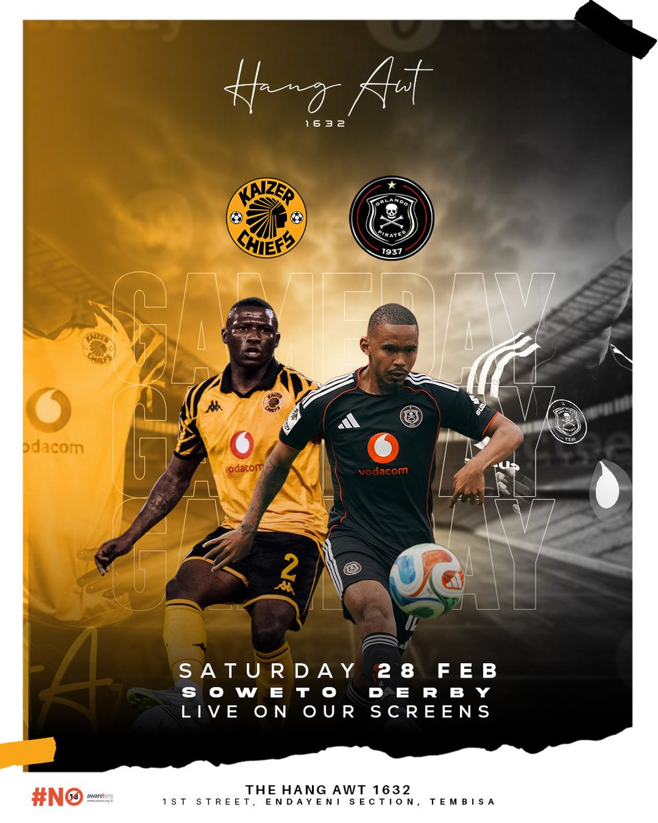 Live screening + our Beer and Braai special!🔥🍻
Come HangAwt with us!✨

#TheHangAwt