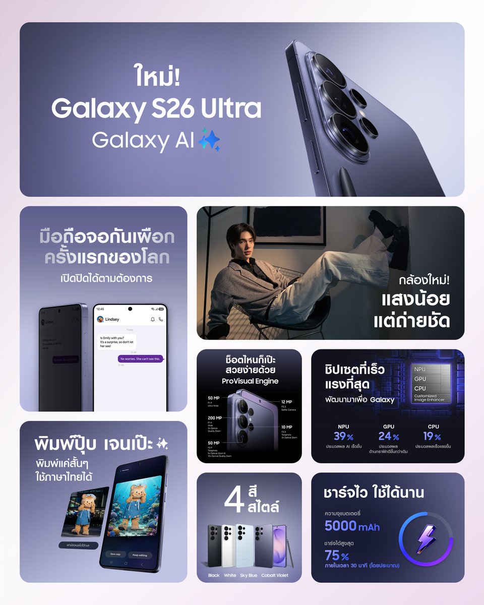 Samsung Thailand tweet media