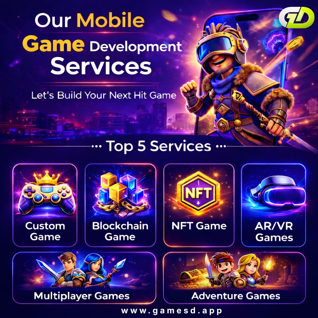 GamesDapp's tweet photo. 🚀 Build your next hit mobile game with GamesDApp
From 🎮 Custom Games to 🔗 Blockchain, 🪙 NFT, 🥽 AR/VR &amp; 🌍 Multiplayer experiences — we bring powerful ideas to life.
https://t.co/vZKnrw9xsJ
#GamesDApp #MobileGameDevelopment #GameDev #BlockchainGame #NFTGame https://t.co/AyeHkcYVTi