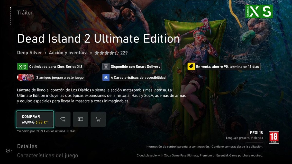 xbox_media's tweet image. OFERTA 🔥 #DeadIsland2 Ultimate Edition por apenas 7 euros. Incluye:

· Expansiones Haus y SoLA
· Pack Recuerdo de Banoi
· Pack Armas doradas
· Pack Armas de serie B
· Catana Muerte de Red
· 6 packs de personaje premium
· Pack Kingdom Come: Deliverance II