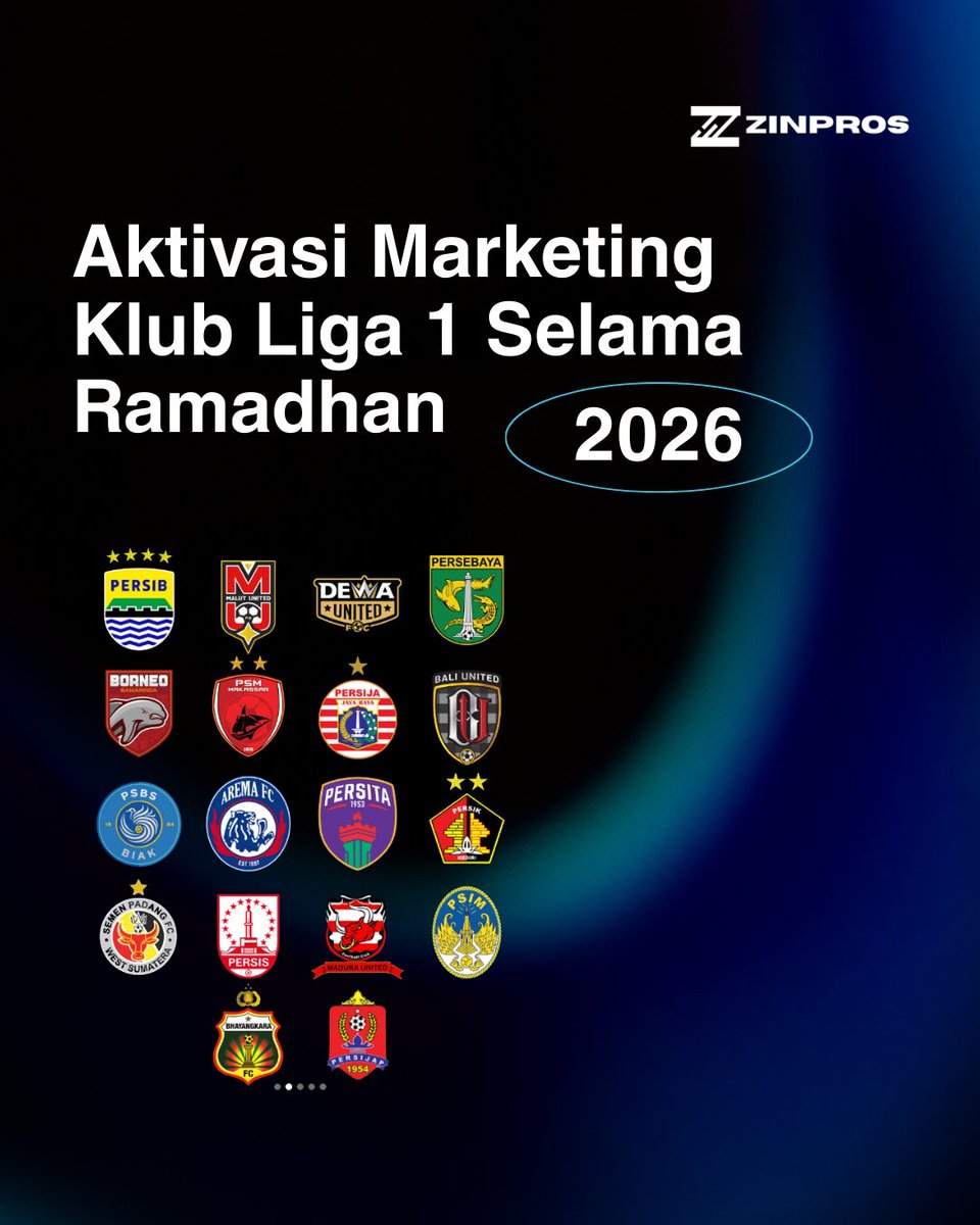 Laporan Singkat: Aktivasi Marketing Klub Liga 1 Selama Ramadhan

Dari 18 klub, baru 4 yang melakukan aktivasi marketing pada seminggu Ramadan. Sisanya? Konten seremonial biasa. 

Utas ini membahasnya. 👇