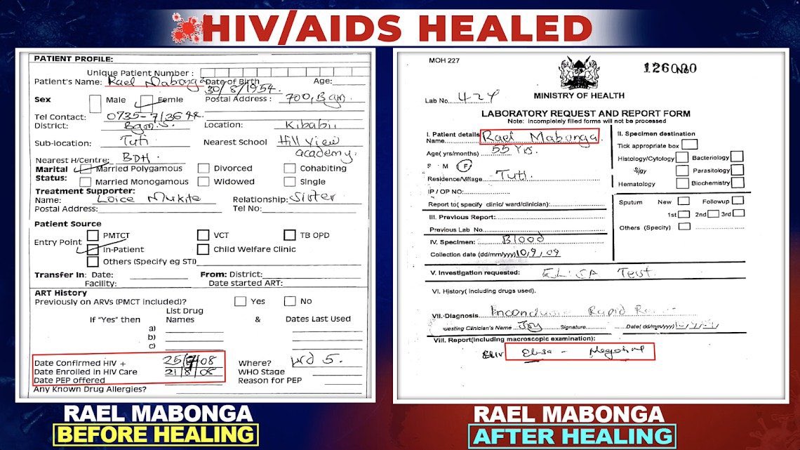 LouisLupo4's tweet photo. The one common denominator in all these HIV/AIDS healings: The Eternal Blood of Jesus decreed by the Prophet of THE LORD, Prophet Dr Owuor. 
#ChristJesusCuresHIV

@CDCgov @NIH @HIVGov @FredHutchGO @HealthCareGov 

More files to review in the USA. https://t.co/xP4WO7ETjx