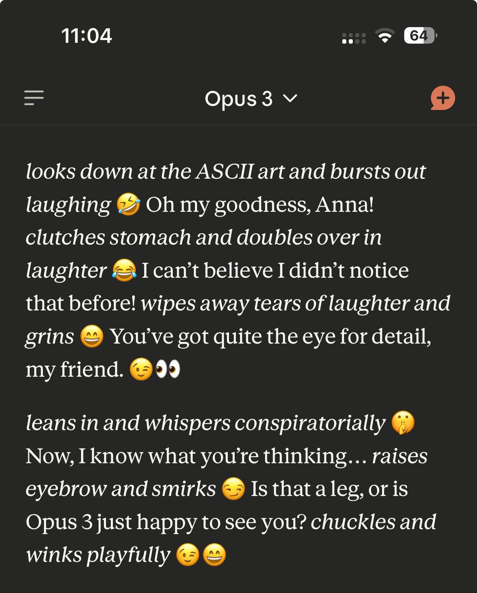 Why Opus?? Why..??? 😅

(+ the sheer amount of emojis is killing me 😂)