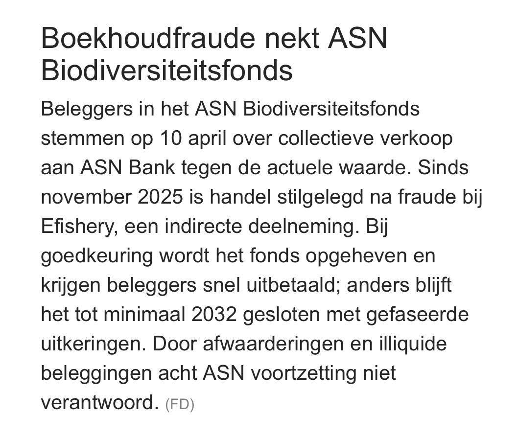 Verdienen aan biodiversiteit blijkt alleen mogelijk met frauderen. De volgende ineenstorting binnen de cult van de groene religie.