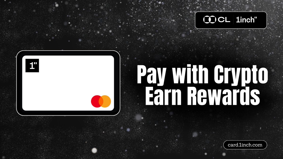 I recently noticed that 1inch has a payment card - the <a href="/1inch/">1inch</a> Card.

The main convenience it offers is that it allows you to spend crypto like regular money.

It is a debit Mastercard from 1inch, powered by Crypto Life.

Instant conversion of tokens to fiat directly at the point