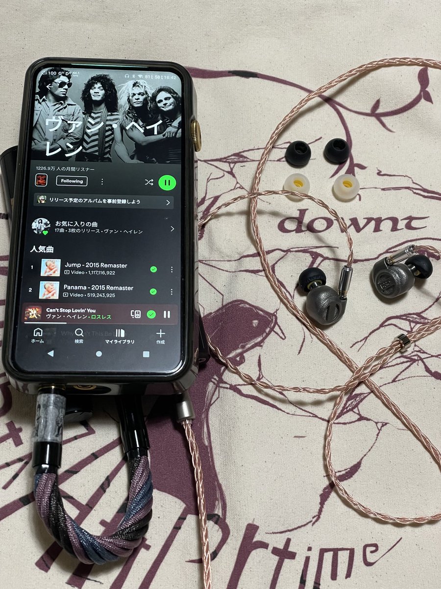 ROXA-T1000中々手強い😅 Yuz*Re:Cable 綴 イヤホンは解像度高めの