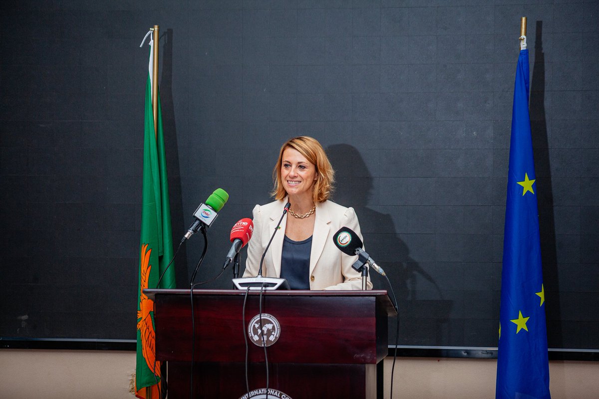 EUinZambia's tweet photo. 2026 🇪🇺🇿🇲Partnership Dialogue underway in Lusaka, co-chaired by @EUAmbZambia & @MulamboHaimbeSC, discussing strategic priorities of the partnership.
🇿🇲🇪🇺 #PartnersinChange #GlobalGateway https://t.co/wAnnVd3zj4