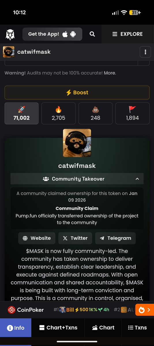 GMask fam

Show me another coin with 71k 🚀 on <a href="/dexscreener/">DEX Screener</a> 

I will wait

$mask <a href="/solana/">Solana</a> <a href="/a1lon9/">alon</a> <a href="/Pumpfun/">Pump.fun</a>