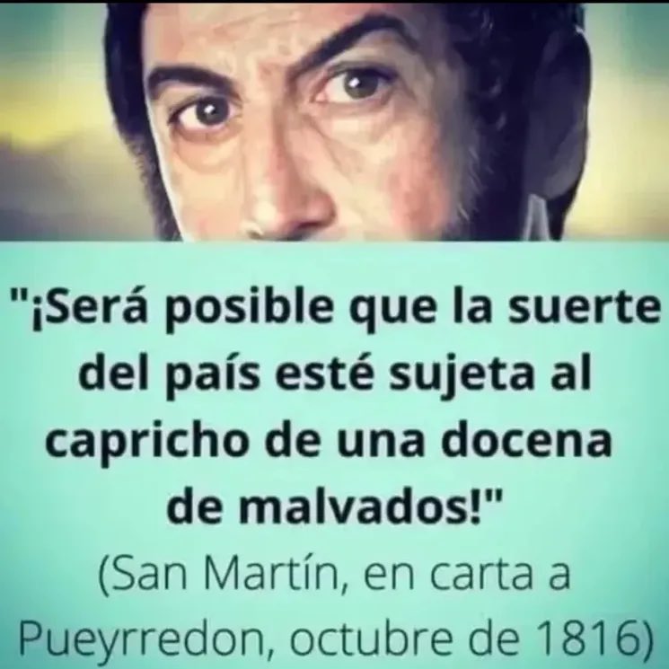 Rafael40424067's tweet photo. No es de ahora que la derecha extrema maneja la Corrupción, Ya lo decía San Martin en: 1816!!. https://t.co/iS1BhIY78C