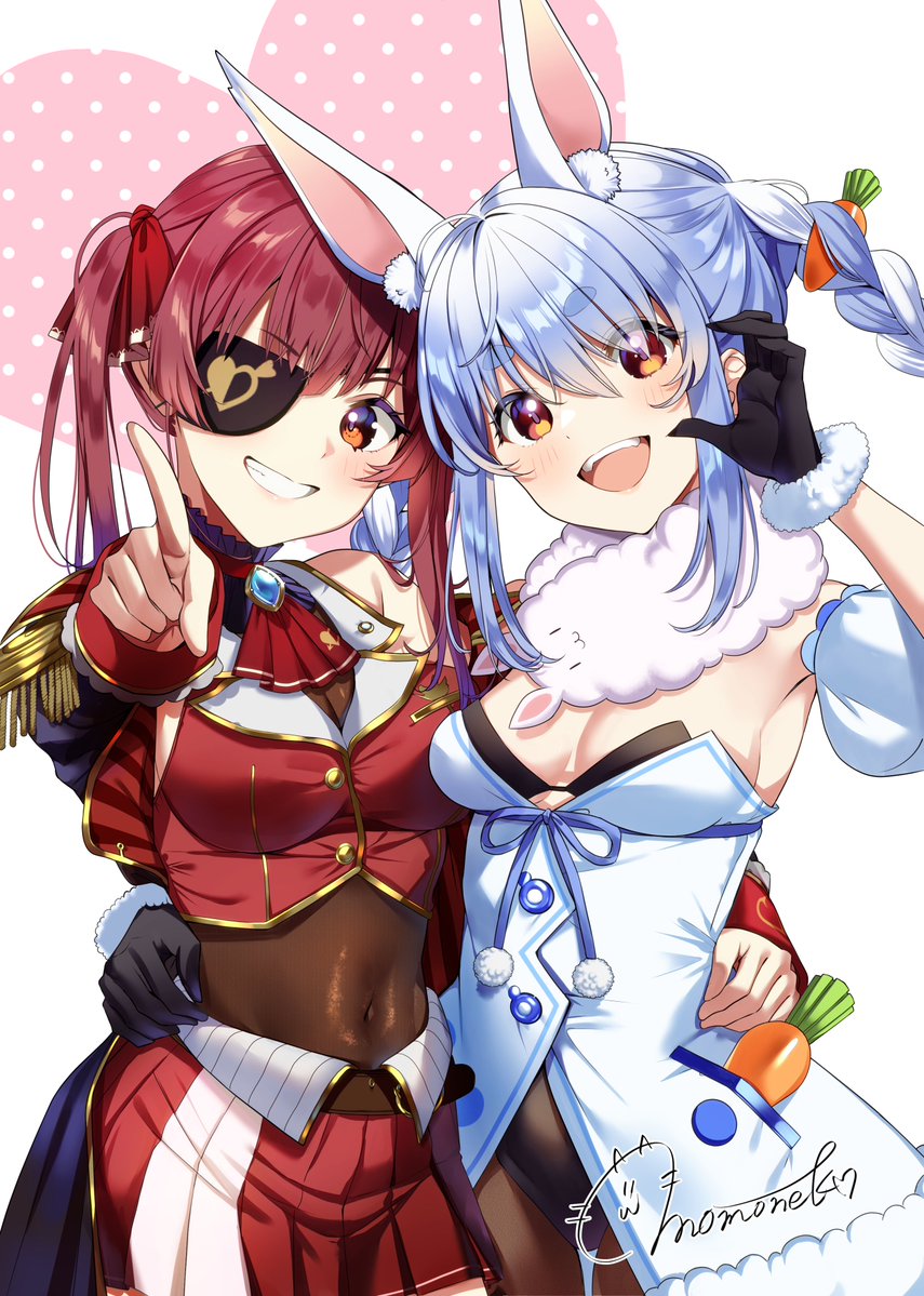 ぺこマリ(過去絵) #ホロライブ #ぺこらーと #マリンのお宝