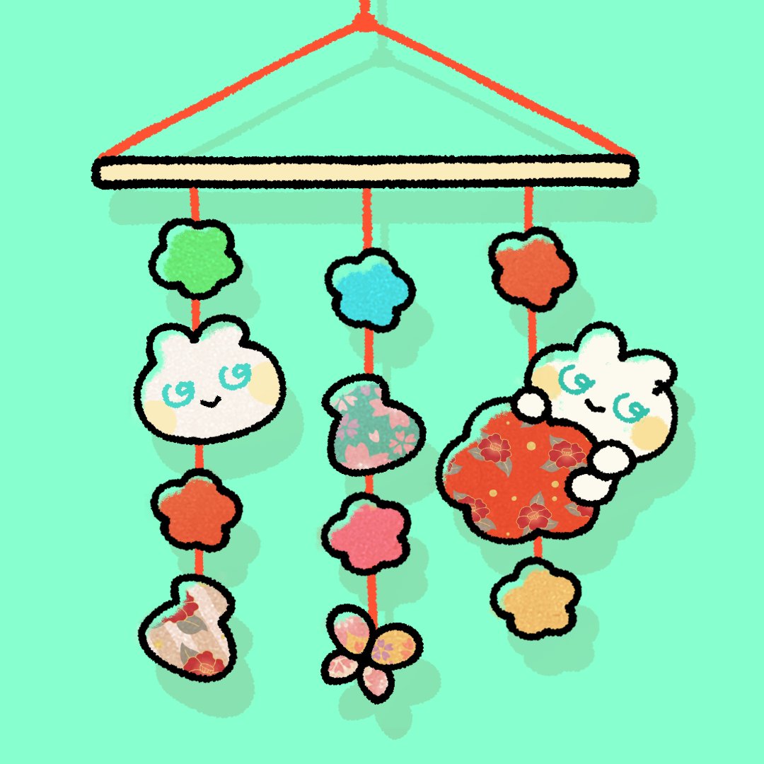 ok_university's tweet photo. ひな祭りの吊し飾りを作ったよ🎎可愛い〜？

#ひな祭り #絵描きさんと繋がりたい #絵柄が好みって人にフォローされたい https://t.co/XSA2s0oPOL