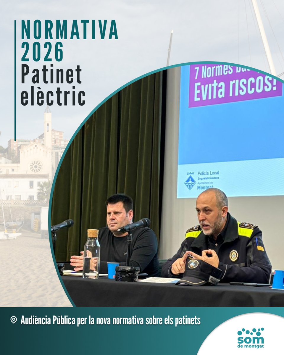 🚦Nova Ordenança de Circulació a #Montgat

Actualitzem la normativa per adaptar-nos als nous models de #mobilitat i reforçar la #seguretat als carrers.

🛴 VMP:

✔️ Casc obligatori
✔️ Ús individual
✔️ Sense mòbil ni auriculars
✔️ Assegurança obligatòria
✔️ Prioritat per vianants