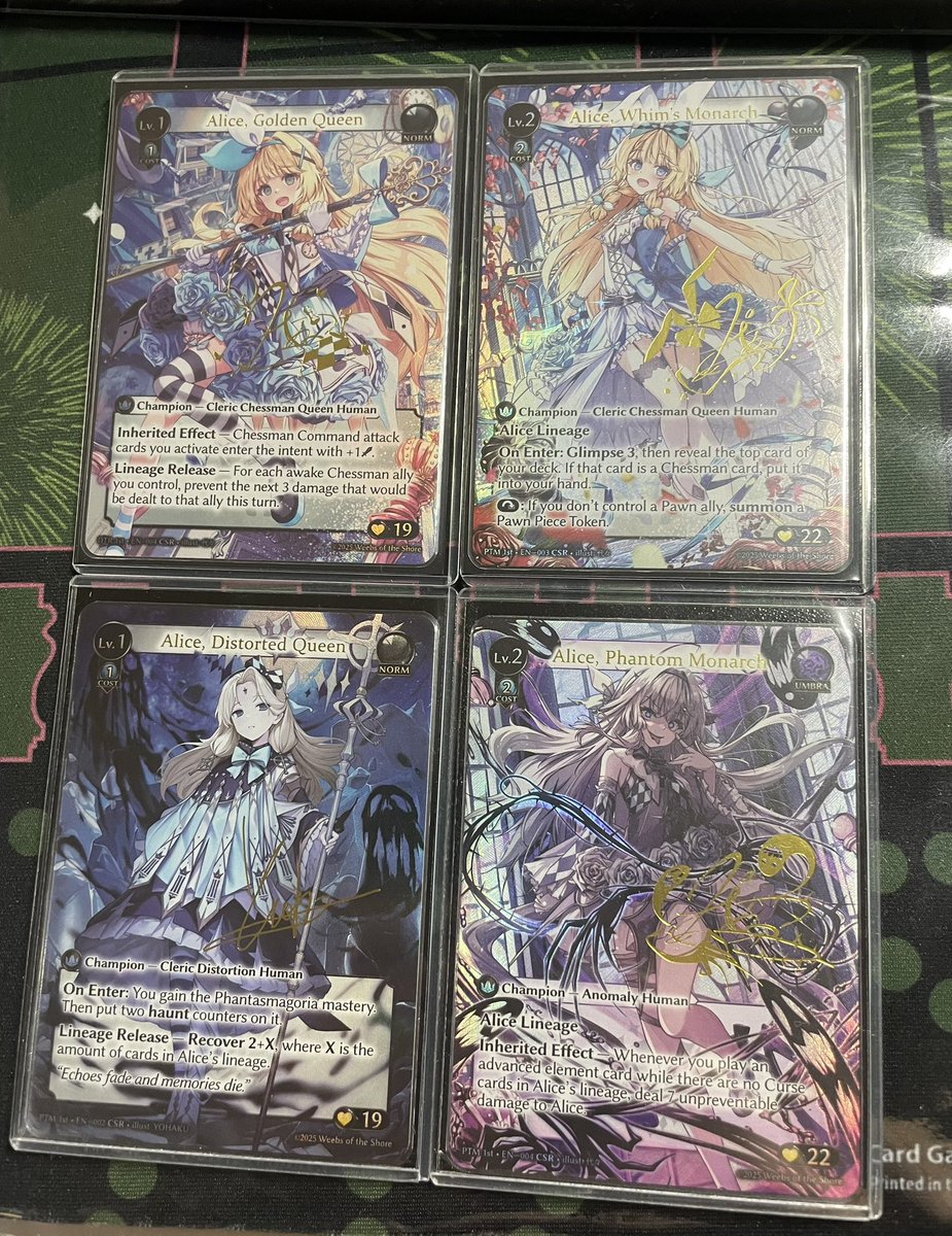 ようやくAliceのCSRが揃った。次は目指せRDOのレベ3とCUR。 I finally