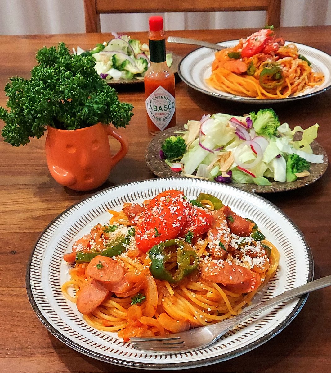 zawakitaUko's tweet photo. 今夜は
ナポリタンにしました🍝

 #料理記録  #おうちごはん https://t.co/pyF3x2L9Jt