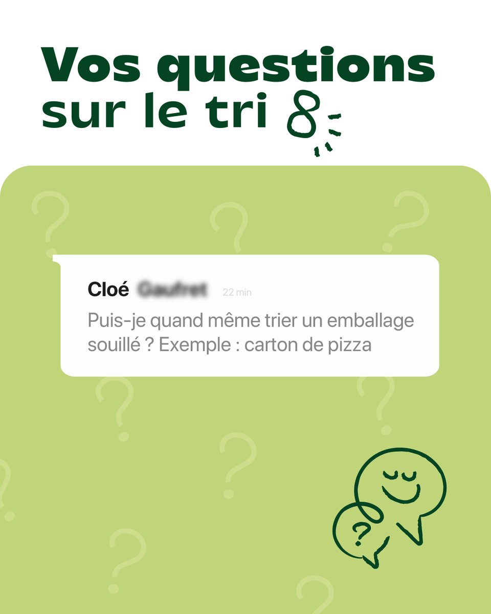 Et la réponse est oui ! ✅

Emballage souillé, pot de yaourt non lavé… À partir du moment où le contenant est vide de son contenu, tu peux le déposer dans le bac de tri dédié.