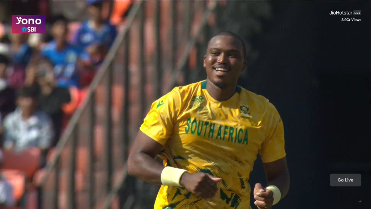 - 3 for Lungi. 
- 2 for Rabada. 
- 2 for Bosch. 

WEST INDIES FALLING APART AT THE NARENDRA MODI STADIUM WITH 83/7.