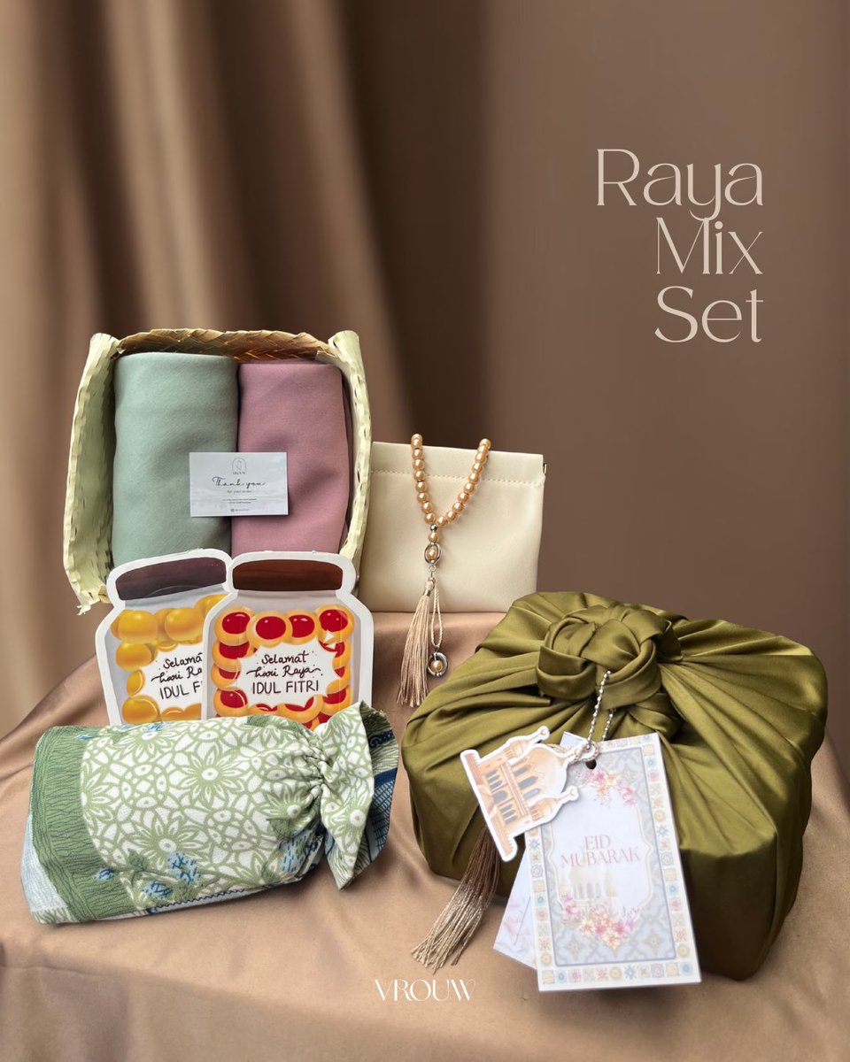 vrouwproject's tweet photo. • Raya Mix set
Harga 109ribu. Dapat 2 jenis hijab yg berbedaa, kalo beli minimal 10 dapat special prize 💸
https://t.co/kaIIRllCI1

#hamperslebaran #ramadhan https://t.co/JqgsYuyt03