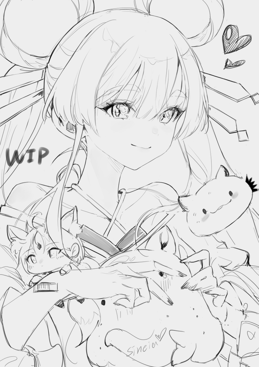 #超かぐや姫 #月見ヤチヨ
WIP