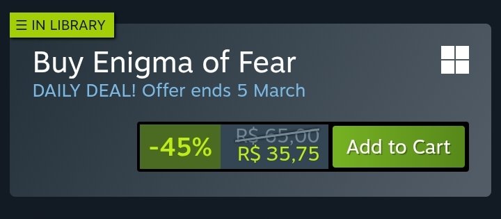 caaaaaaaqui's tweet photo. @nikolas_dm @cellbit Lembrando aqui pessoal, Enigma do Medo com 45% de desconto enquanto o chatgpbook do suposto deputado mantém em R$40,00!

Comprem Enigma do Medo, é mais barato que o livro do nosso defensor contra os impostos! https://t.co/VG6fF4kktW