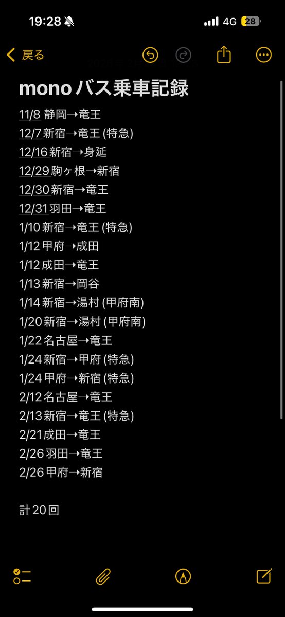 1930入った！ これで20回到達！ #mono