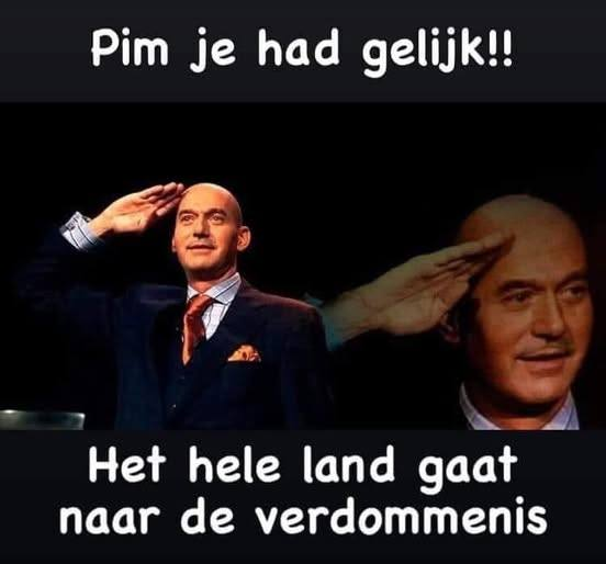 Niet gaat maar is naar de verdommenis..