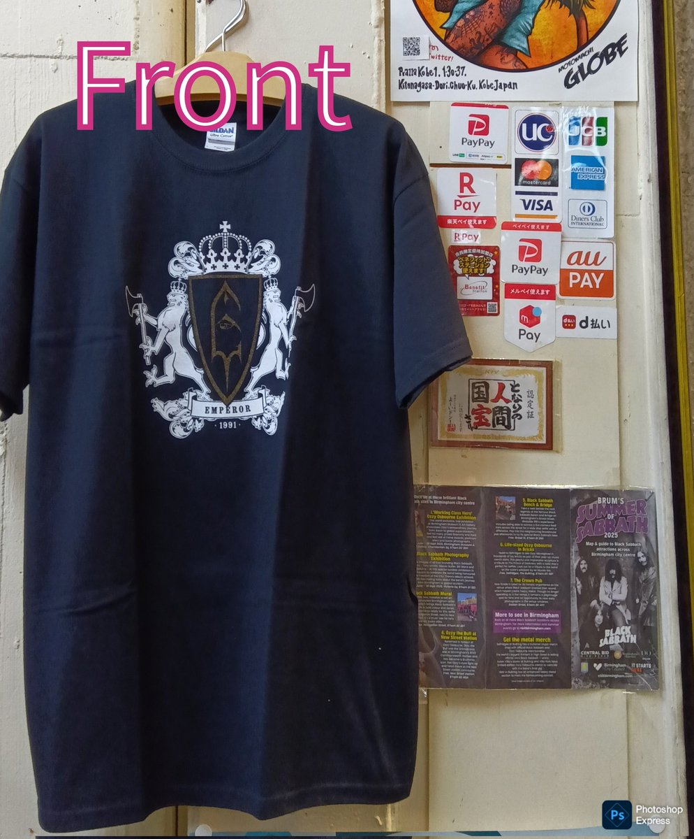 GMotomachi's tweet photo. #EMPEROR, #正規商品,1991,Front& #BackPrint,Officially Licensed Unisex Tee, #エンペラー, #オフィシャル, #公式, #ライセンス, #神戸, #三宮高架下, #ピアザ神戸 #メタルTシャツ, #ロックTシャツ, #バンドTシャツ, | #MOTOMACHIGLOBE三宮( #元町GLOBE三宮)
⬇⬇⬇⬇⬇ https://t.co/wYTNvXDT7x https://t.co/2hapuI9HHW