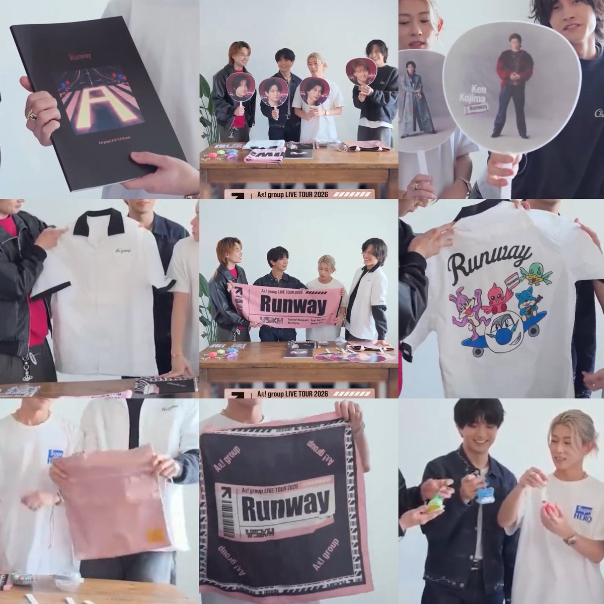 Aぇ! group 2026 LIVE Runway グッズ Aぇ! group LIVE TOUR 2026 Runway ✈️ グッズ紹介📝 記念ステッカー