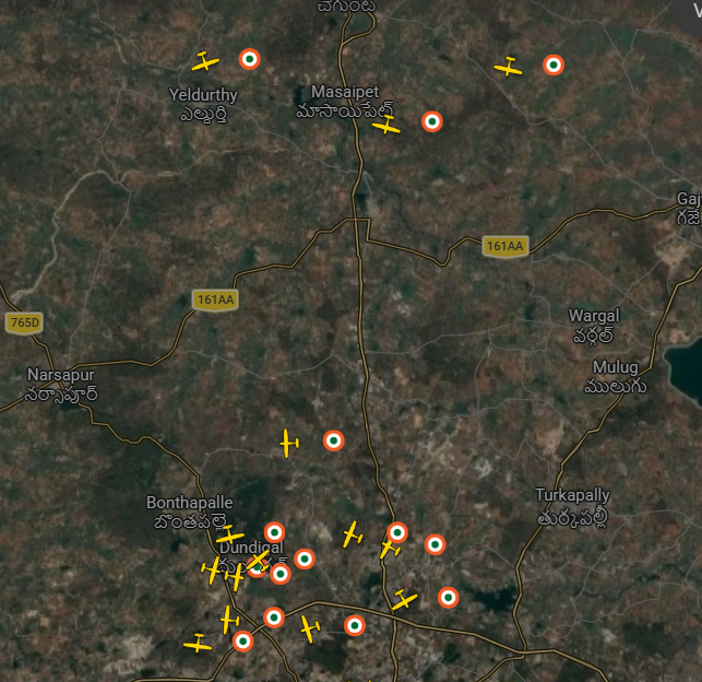 Indian Airforce training jets in Hyderabad