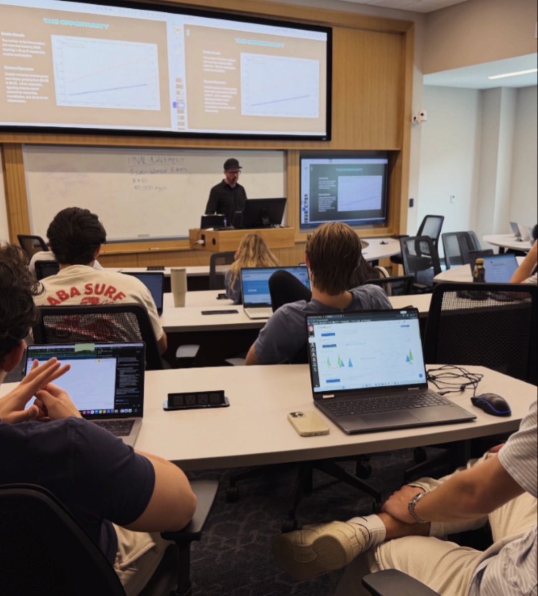 kesmit3's tweet photo. Thank you @joshualeestone for stopping by our SMU and UT Dallas undergraduate entrepreneurship classes today.

You gave students a real look at where tech is headed from AI to blockchain and why builders, not spectators, will shape what comes next.

The 🤯 moments were real.

Grateful for leaders who show students how to ship, not just talk.
