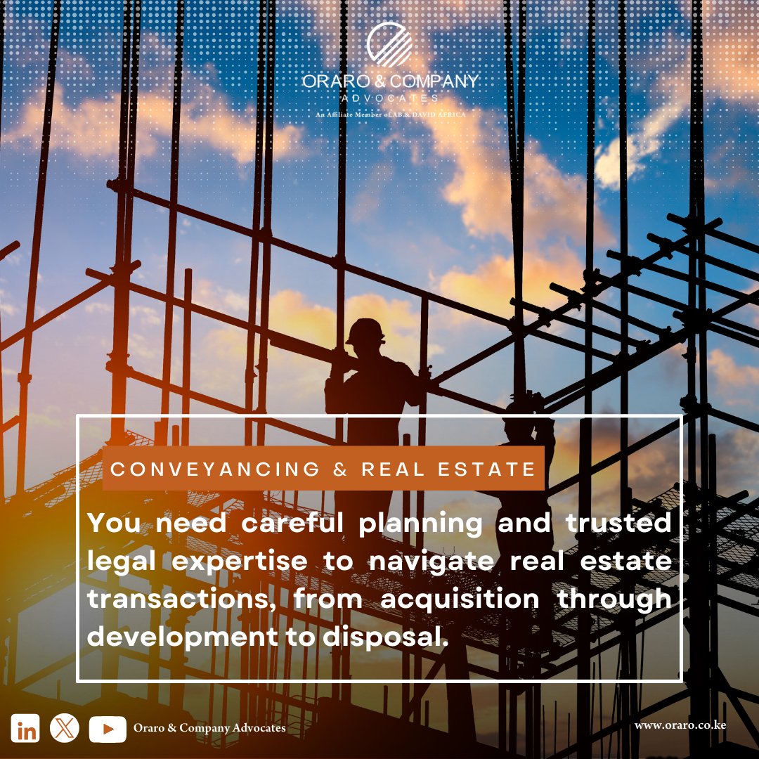OCOAdvocates's tweet photo. Our Conveyancing &amp; Real Estate Practice brings extensive experience in providing strategic and practical advice to both local and international clients across the full life cycle of property transactions.

Read more: https://t.co/pDTO5KpNW4

#PracticeAreas #PracticeAreaHighlights https://t.co/KibQ4Brj33