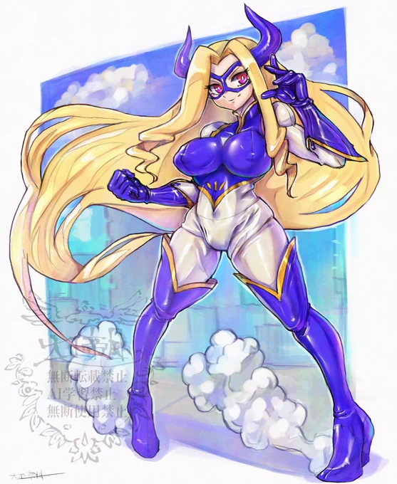 #唐突に5年前の絵を載せる見た人もやる ヒロアカのMtレディ描いてたみたいですね。