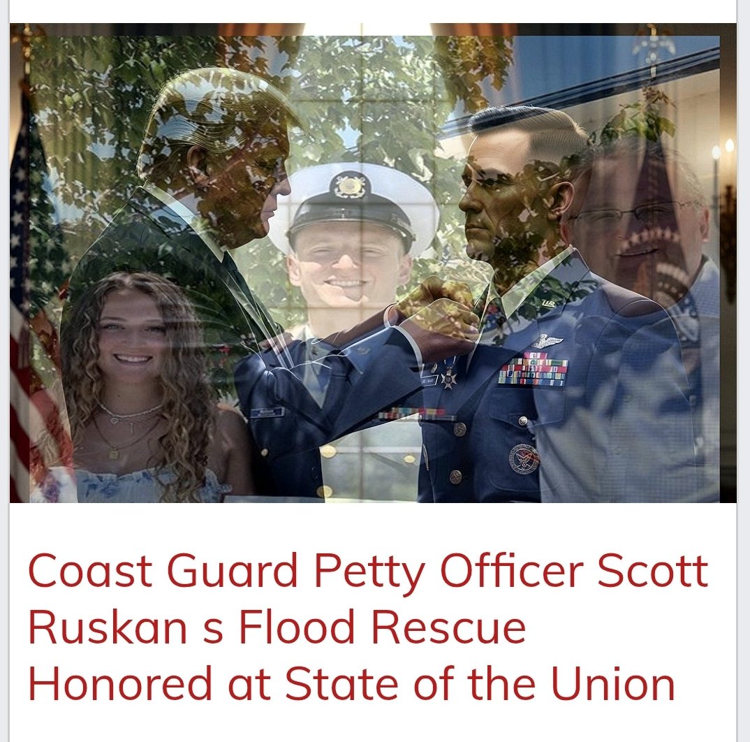 DiamondandSilk's tweet photo. Coast Guard Petty Officer Scott Ruskan's Flood Rescue Honored at State of the Union. #DiamondAndSilk #StateoftheUnionAddress https://t.co/4AKBSHGc7v