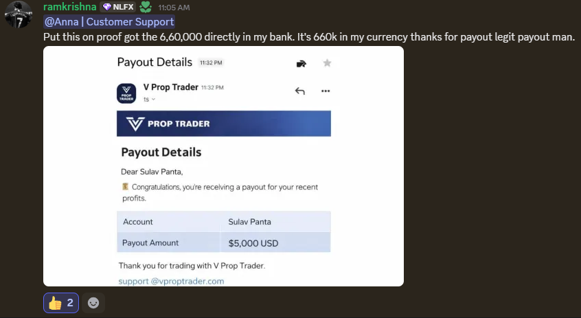 V Prop Trader tweet media