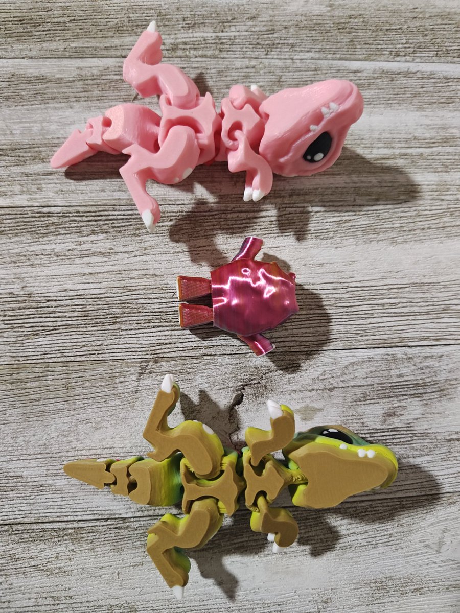 stellar_that's tweet photo. ✨3D Printed Figures - TikTok✨ 
I got a gift from a family member and its a 3D Printed Dinosaur (T-rex) and It's really neat..!!🥰✨ I'm looking out 3 more to collect of something different!🦖✨
#TikTokShop  #3DPrinted #Figures #FidgetToy https://t.co/G4TULWktmw