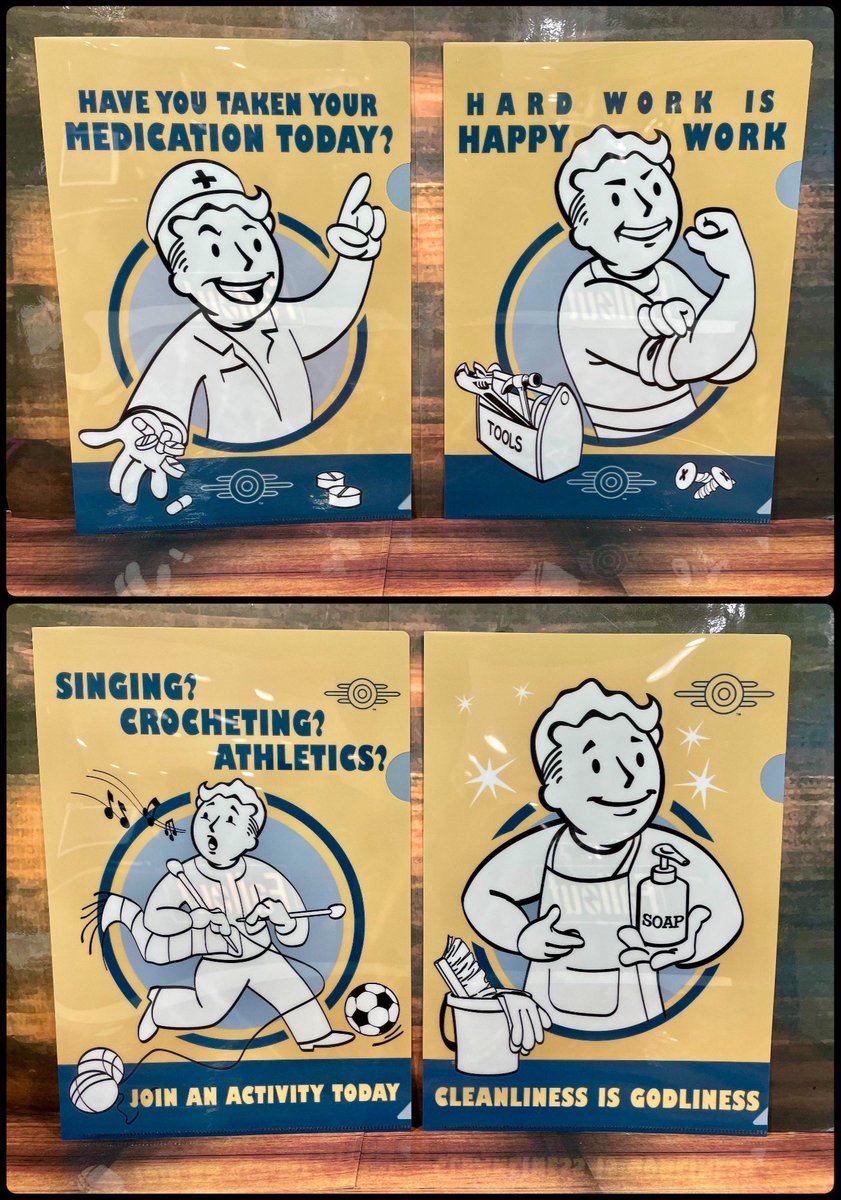 📣新商品🎉 #fallout 👍 クリアファイル (Vault boy) A / B