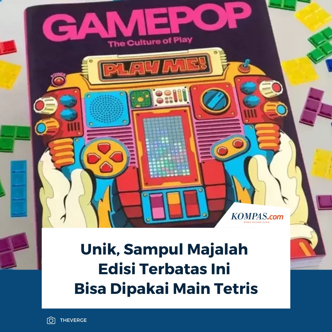 KompasTekno's tweet image. Divisi media dari perusahaan minuman kenamaan Red Bull, Red Bull Media House merilis sebuah majalah dengan sampul yang bisa dipakai untuk bermain game susun balok legendaris, Tetris.

👉🏻Baca selengkapnya tekno.kompas.com/read/2026/02/2…

~AM #RedBull #Tetris #Majalah