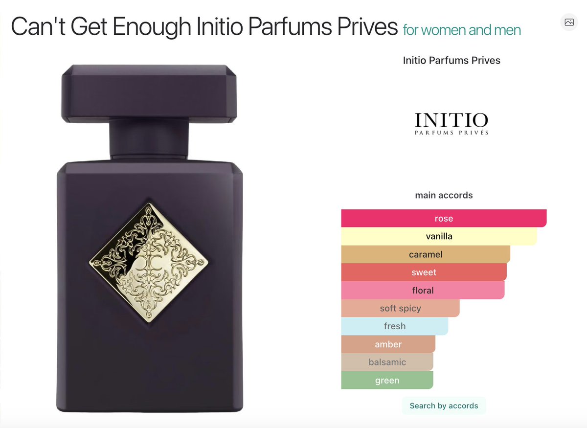 Initio Parfums' Cant Get Enough will do the job!
