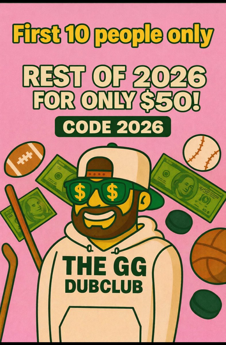 THEGAMBLINGGAWD's tweet photo. VIP RECAP:💰💰💰
10U &amp; 5U SWEEEEP🧹
ED OV 10U🐳🐳✅✅✅
BUF 5U🐳✅✅
COL 5U🐳✅✅
2 TP 5U🐳✅✅
CST OV 1U🤮
ED 1U🤮

FIRST 10 PEOPLE🚨
REST OF 2026🚨
$50🚨
Code “2026”🚨

55-18 10U Record All Time🔥
14 Outta 20 Green Days🔥
21 Outta 29 Green Days🔥
29 Outta 42 Green Days🔥

🔗⬇️ https://t.co/fcHY7nyC6P