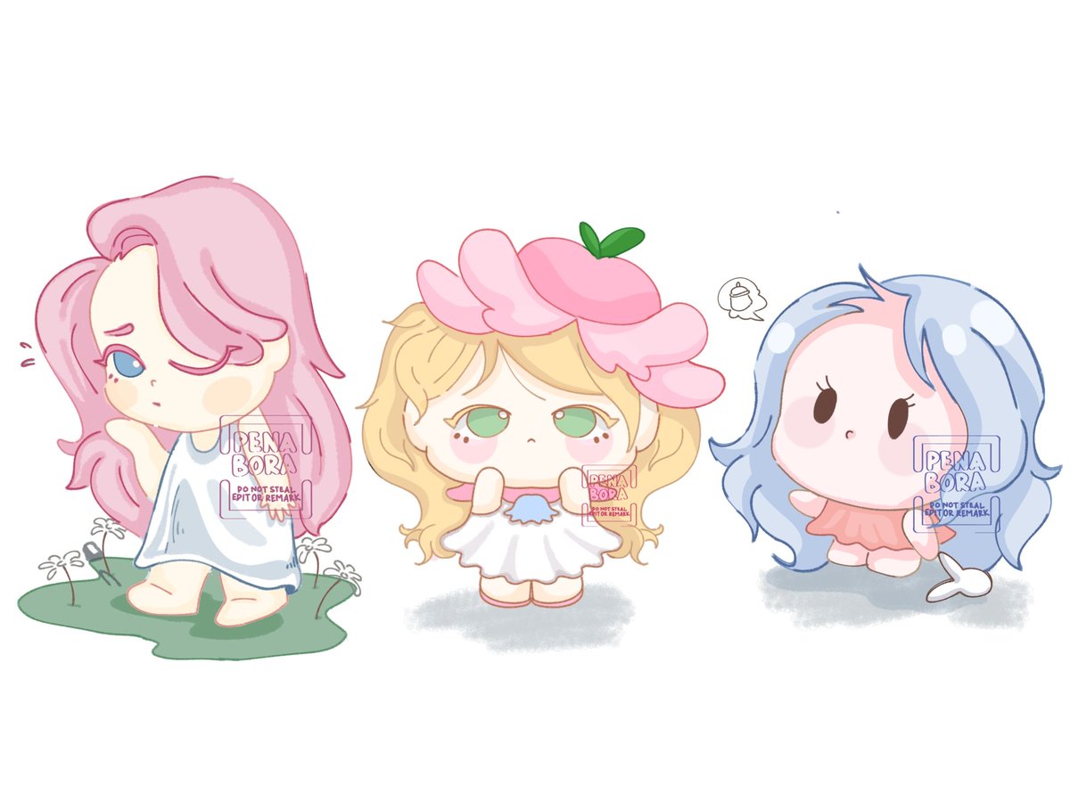 penaboraa's tweet photo. Ini first trynya si, literally yang flat color ga ada sentuhan lighting and blendingnya sama sekali only shading 

I THINK I BECOME OBSESSED DRAW CHIBI FLAT COLOUR RATHER THAN FULL RENDER 🫣 #Chibiart #Ibispaintx https://t.co/kYtECG0Wsj