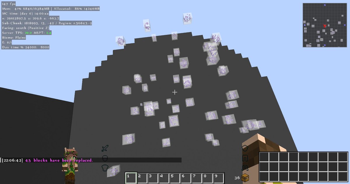 Leaf_Suzulan's tweet photo. アメジストジオード45ヶ所あるから試作ですら量多過ぎて苦行()
#Leafcraft_Creative #Leafcraft
#Minecraft #マインクラフト https://t.co/hHqtHRb5vl