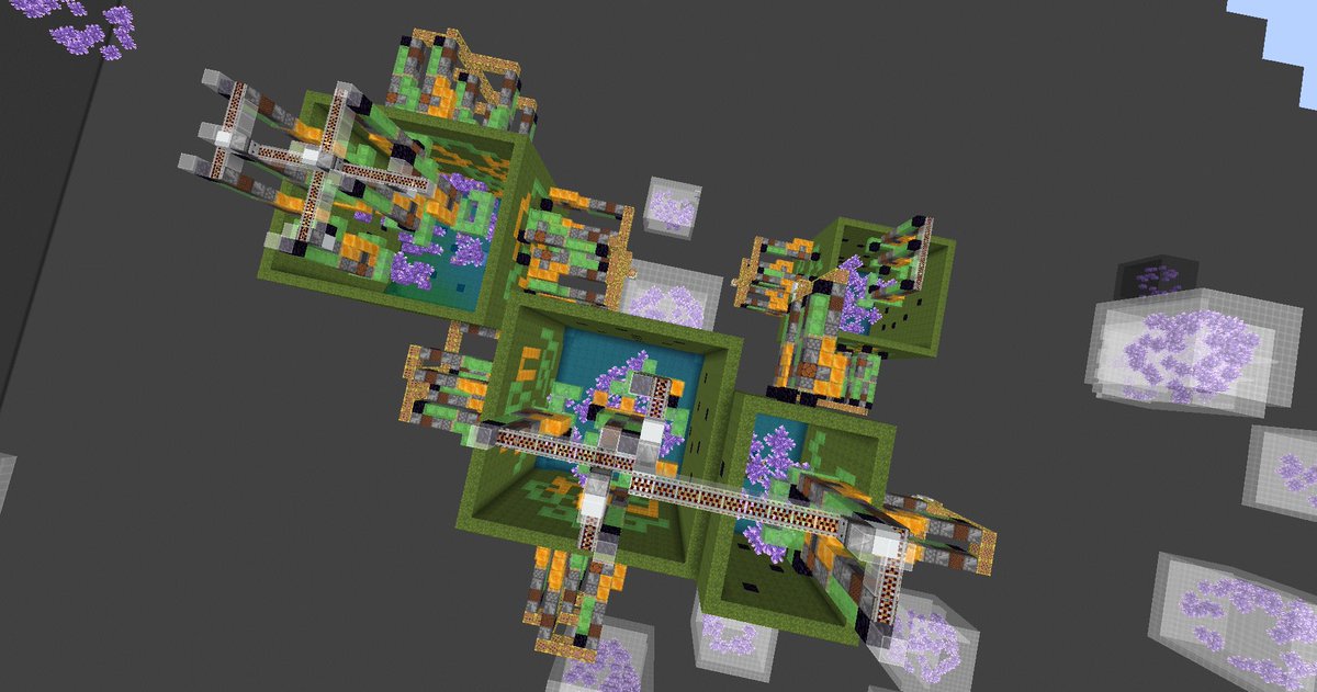 Leaf_Suzulan's tweet photo. アメジストジオード45ヶ所あるから試作ですら量多過ぎて苦行()
#Leafcraft_Creative #Leafcraft
#Minecraft #マインクラフト https://t.co/hHqtHRb5vl