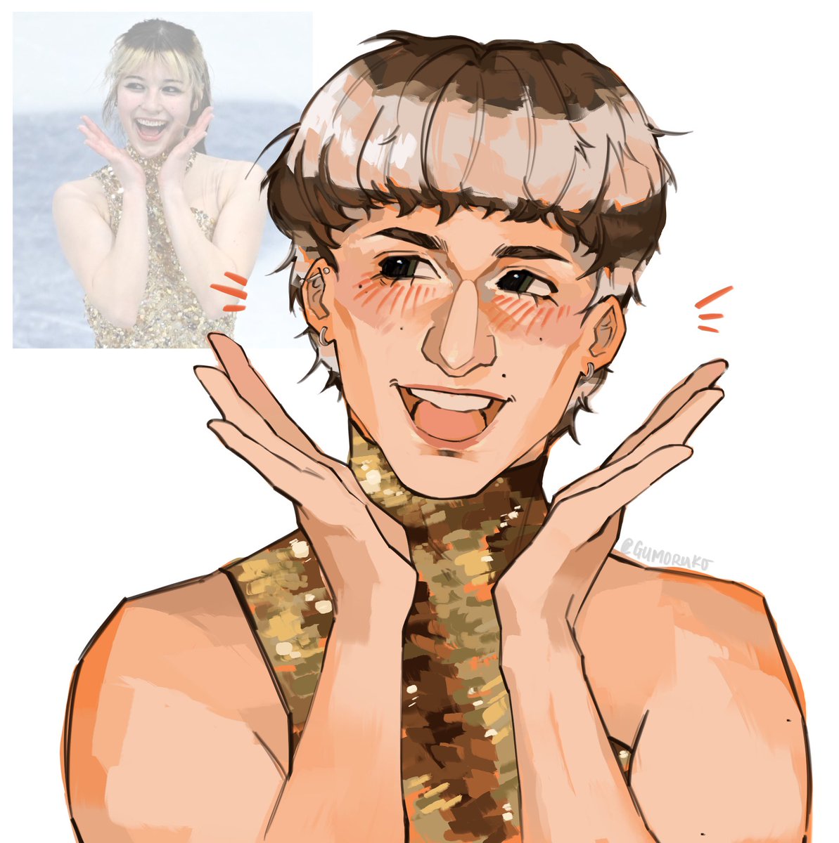 will byers with alysa liu hair :3 #willbyers