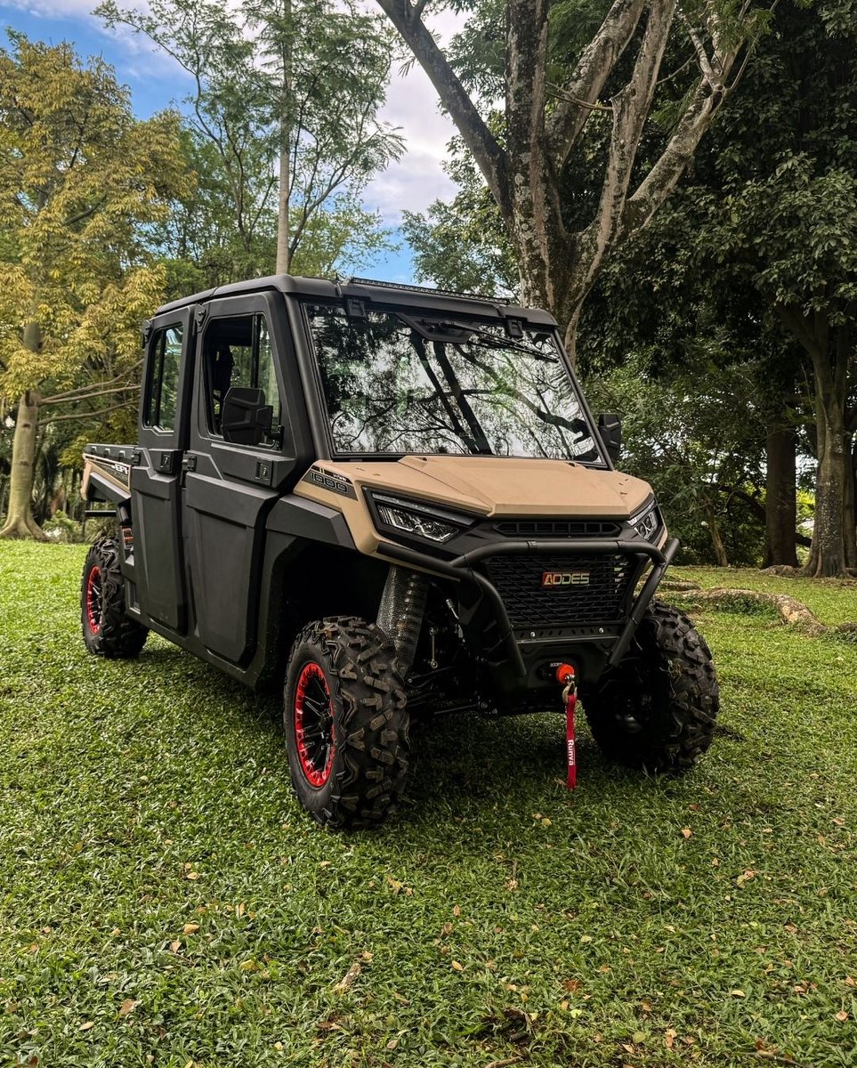 AodesGlobal's tweet photo. AODES Workcross 1000
• Capacity: 6 Seats
• Cargo: 450 kg Electric Bed
• Winch: 3500 lbs / 1587 kg
• Interior: AC Equipped Cabin
• Lighting: LED Light Bar
• Wheels: Luxury Rims
• Glass: Windshield & Wipers
#AODES #Workcross #UTV #Specifications #OffRoad #UtilityVehicle https://t.co/JYaRJmbbaH