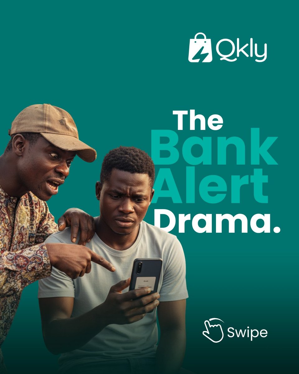 Qkly_commerce's tweet photo. That bank alert looks correct 👀
The screenshot looks convincing 📸

But business is not guesswork.

One wrong move,
and your money is gone 💸

Qkly confirms payments INSTANTLY!!

No guesswork. No stress.
Join the wait-list (link in bio)🚀

#Fintech #Securepayments #Ramadanday09 https://t.co/LBXd57CXT9