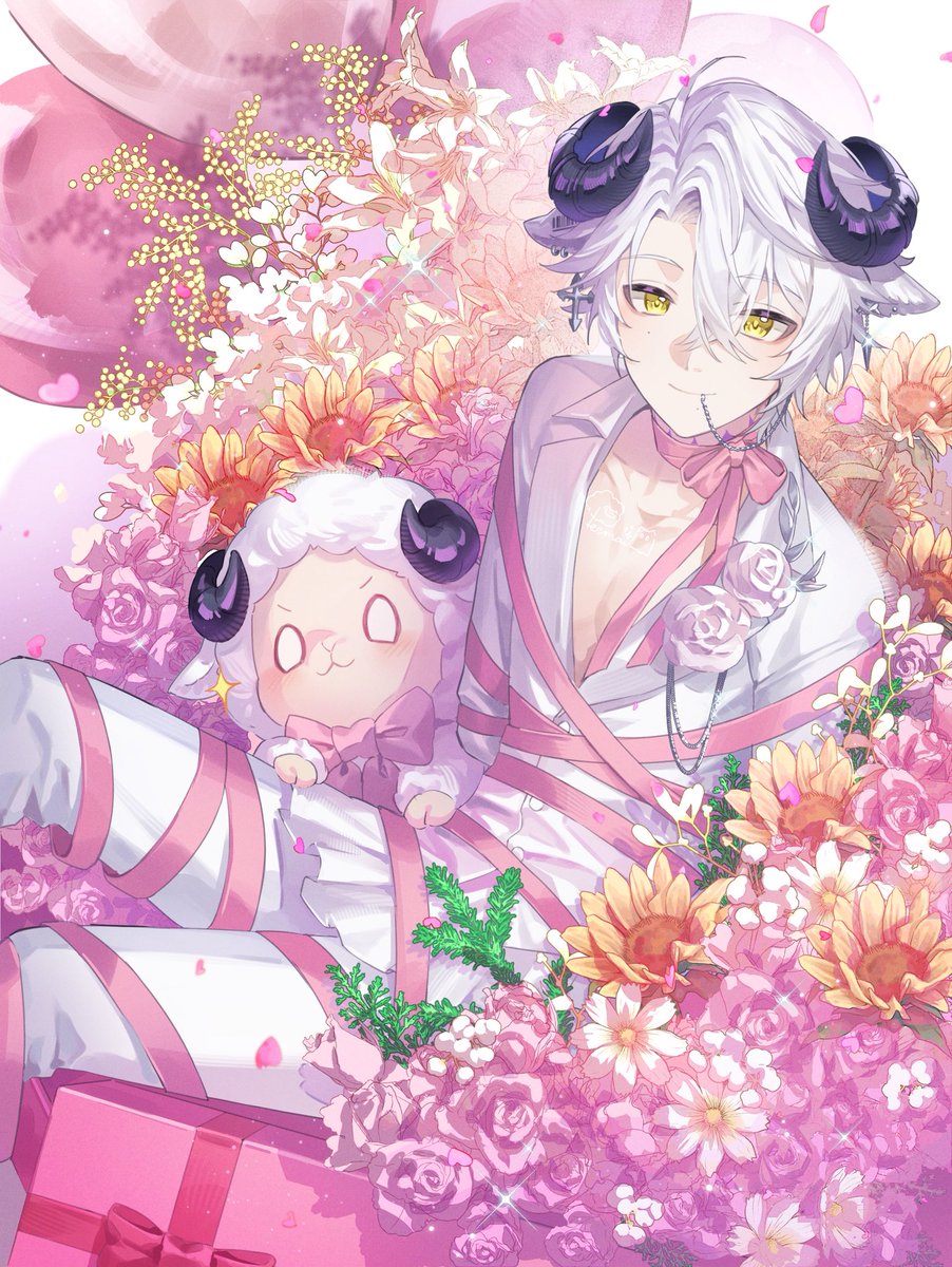 ของขวัญวันเกิดปีนี้🎁
Pov:เมื่อบาเบลกลายเป็นของขวัญ
🐑:*ซุบซิบๆ* พวกเราพร้อมนะ!! พรึ่บ
🐏: บาแบ๊ะทำอะไรคับเนี่ย อยู่ๆผมก็กลายเป็นของขวัญไปแล้ว แต่ยอมก็ได้ครับ^^
Art : @.Ethylene_CMS 
Cms : Peemai
#BaabelArt