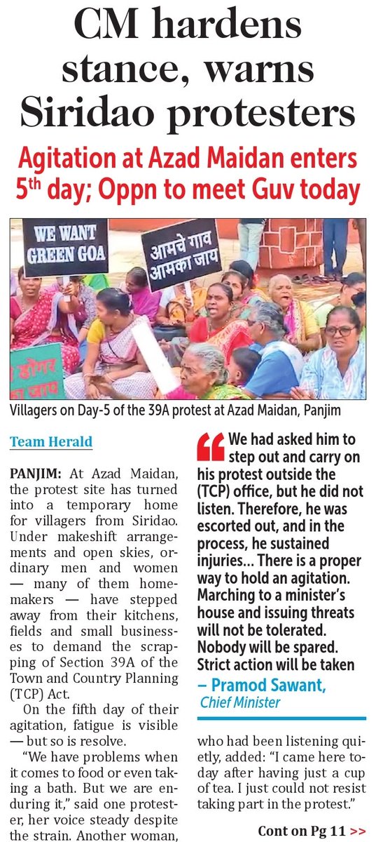 AshishParab5's tweet photo. Protesters were dragged out under police watch, but files “disappeared” later. This clearly shows administrative and policing failure. Time for @goacm to step down. https://t.co/qlDyZ8q4pG