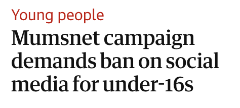 Social media for me, but not for thee...

Surely people see the irony here?