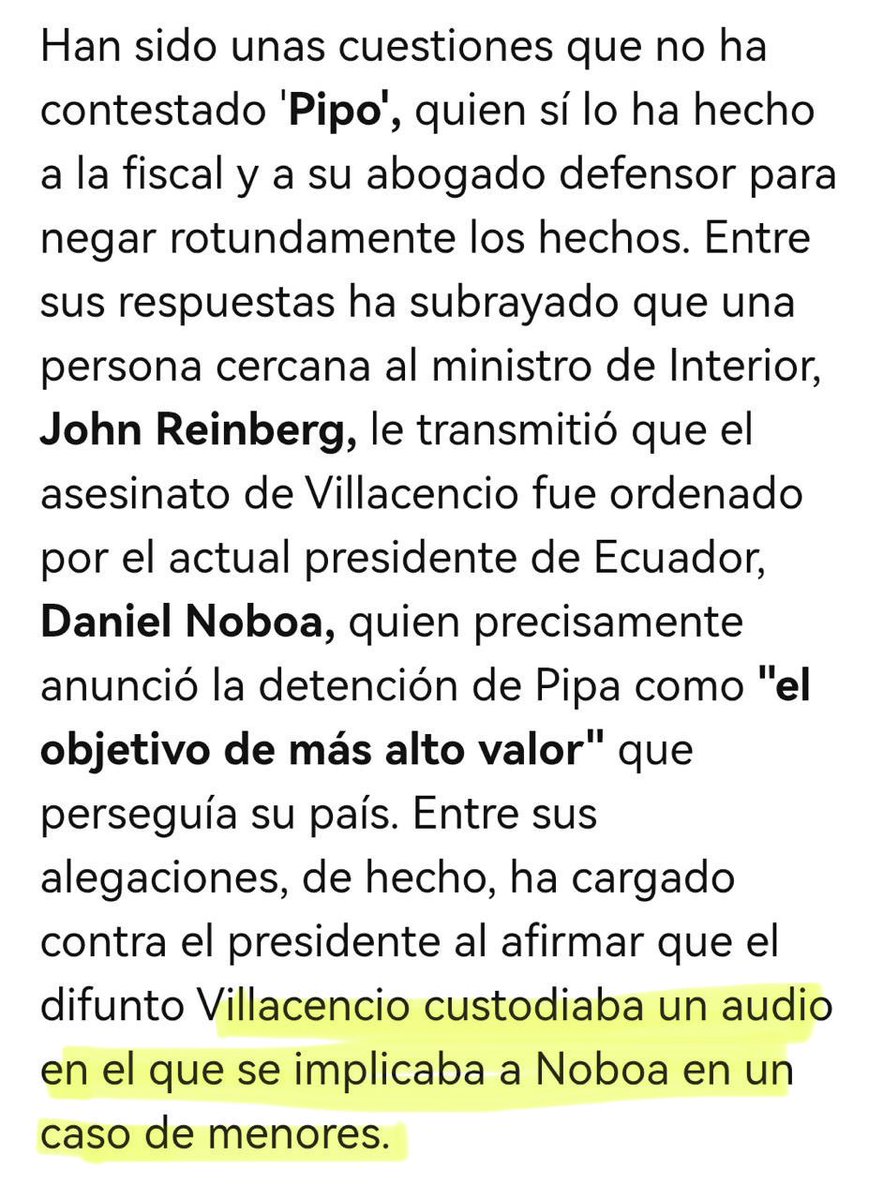 Se siguen aclarando las cosas, y hay mucho  más.
Daniel Noboa es un dañado, repleto de vicios y maldad.
#NosGobiernanDelincuentes