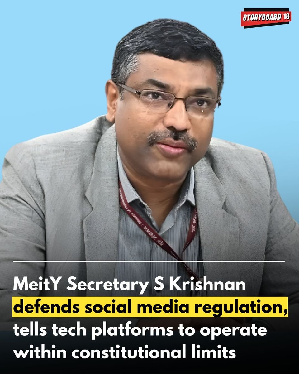 At the DNPA Conclave 2026, S Krishnan, <a href="/SecretaryMEITY/">S Krishnan</a> mounted a firm defence of the government’s approach to regulating social media and digital platforms, arguing that all actions remain squarely within the constitutional framework.

Krishnan said the right to freedom of
